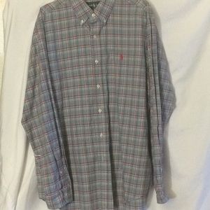 Blue plaid Polo Ralph Lauren dress shirt